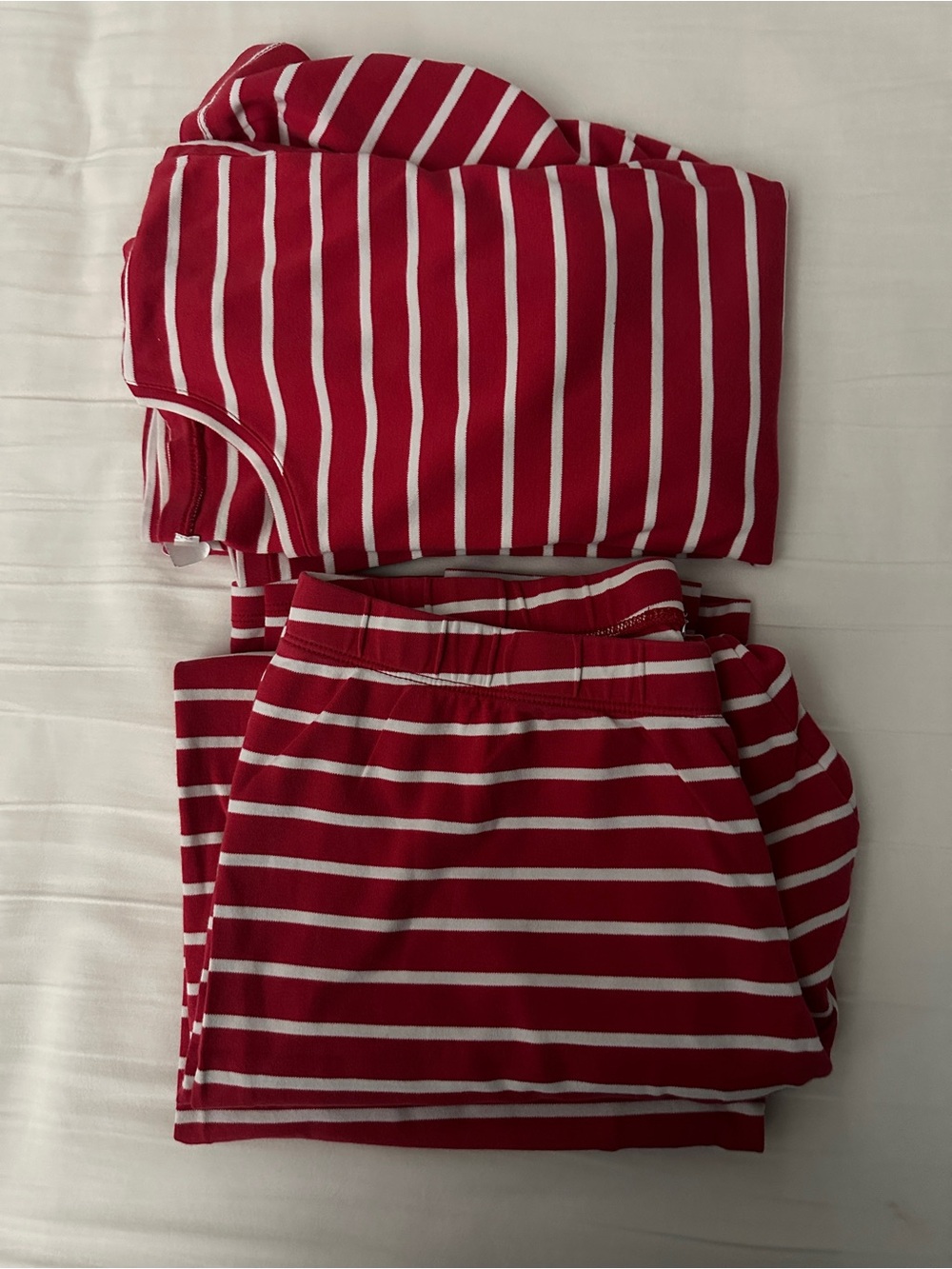 Lake Pajama Set Red Stripe Size L